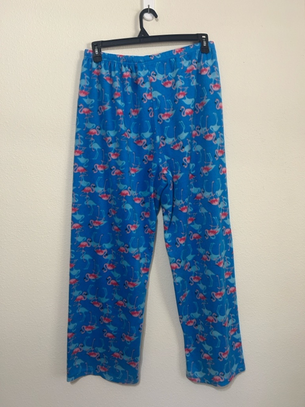 Gabriella by 10W Apparel Blue Flamingo Fleece Pajama Lounge Pants XL - Picture 7 of 8